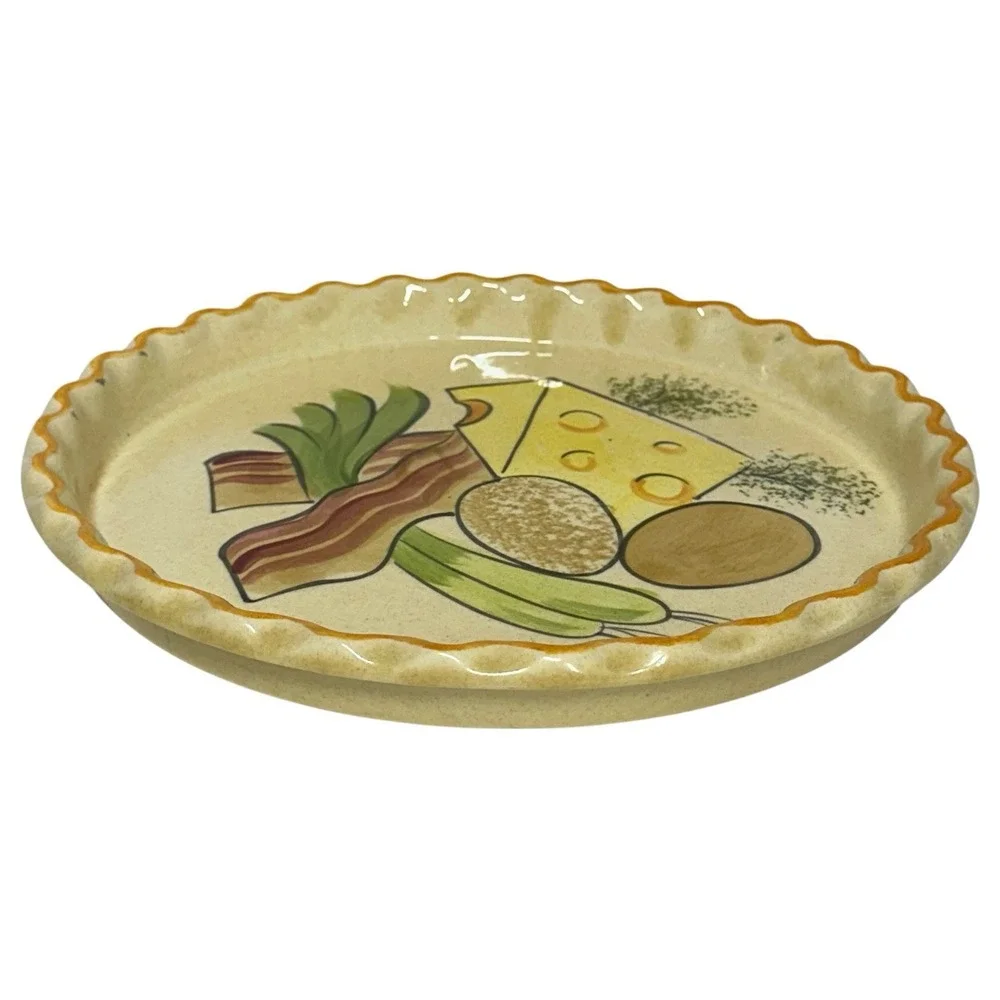 Vintage C.E. Springer Quiche Dish Platter 12